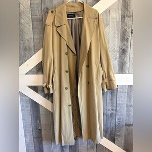 Newport Harbor Men's Khaki Trench Coat Duster